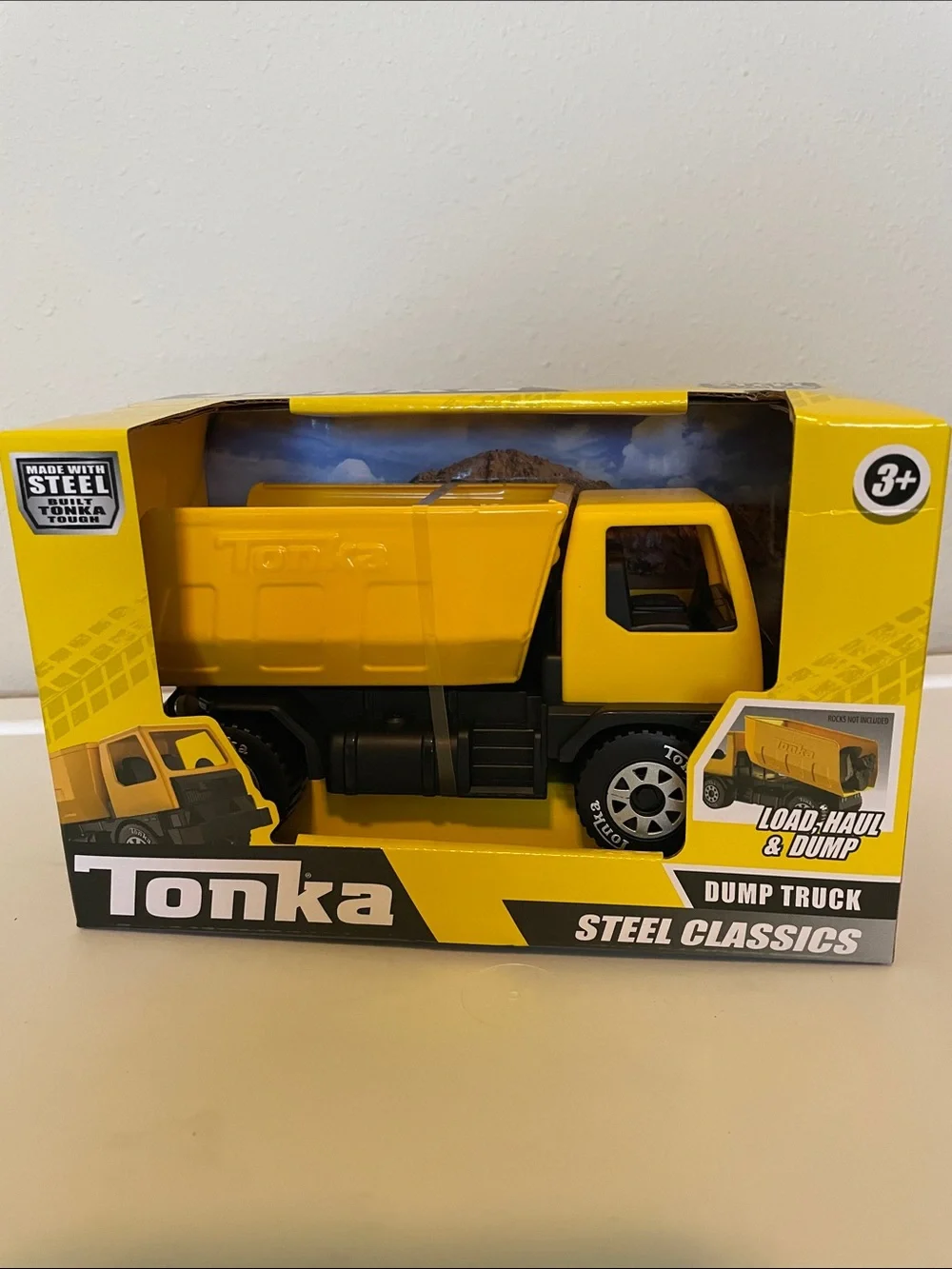 TONKA Steel Classics Dump Truck Ages 3+ Yellow